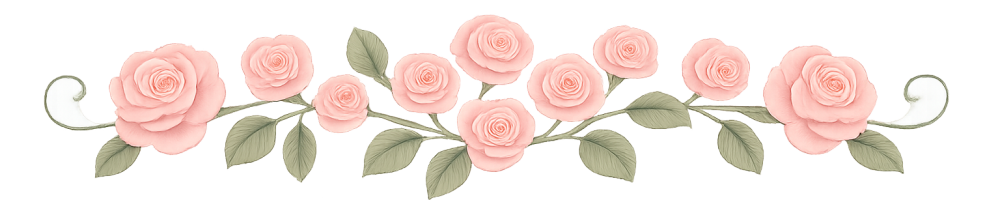 Zarte Rosenranke mit grünen Blättern